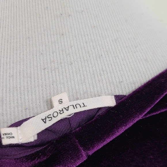 Tularosa Ryland Dress in plum purple velvet size small - Picture 7 of 8
